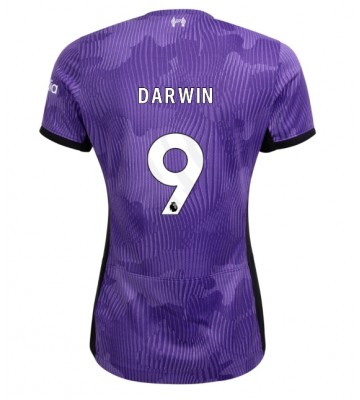 Lacne Ženy Futbalové dres Liverpool Darwin Nunez #9 2023-24 Krátky Rukáv - Tretina